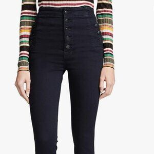 J Brand Natasha High Rise Button Fly Jeans Size 31 in Blue Bird